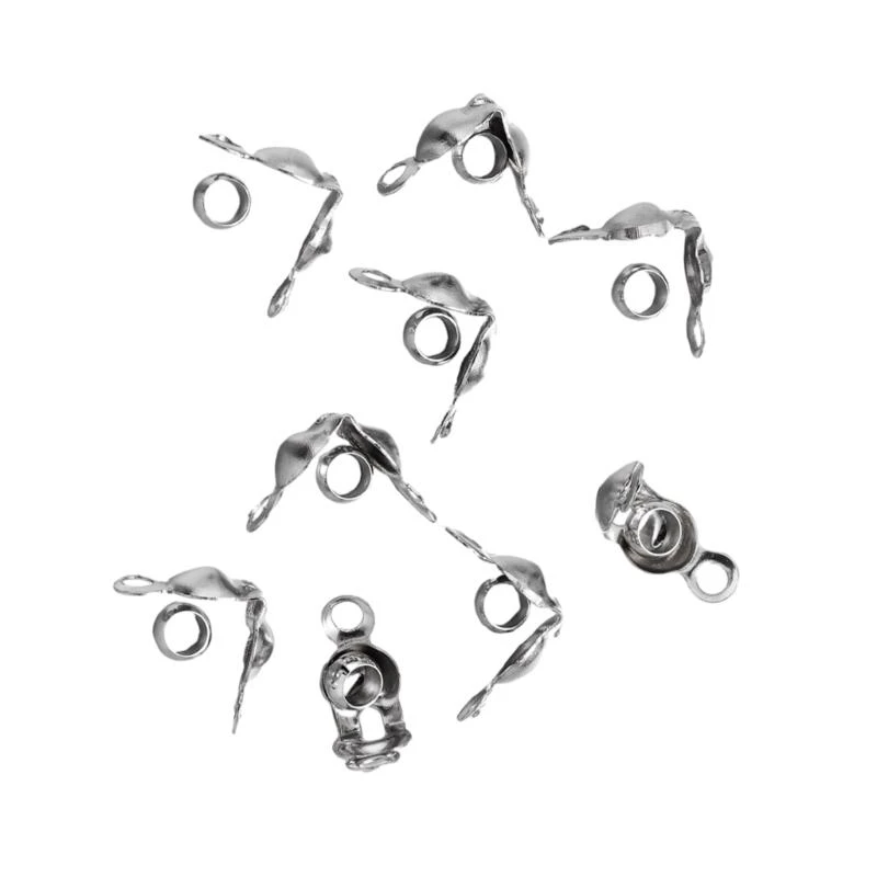 

652F 100pcs Fitting Components Durable Gold/Silver Connectors for Necklace & Bracelet Chains Ball Chain Clasp for DIY Jewelry