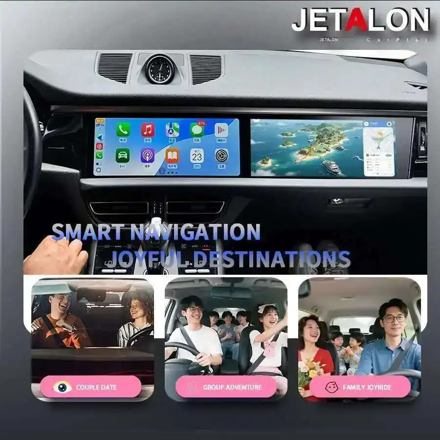 For Porsche Macan 2018-2024 Pcm 5.0 12.3inch Dual Screen Radio Android Auto Car GPS Multimedia Video Player Head Unit Carplay