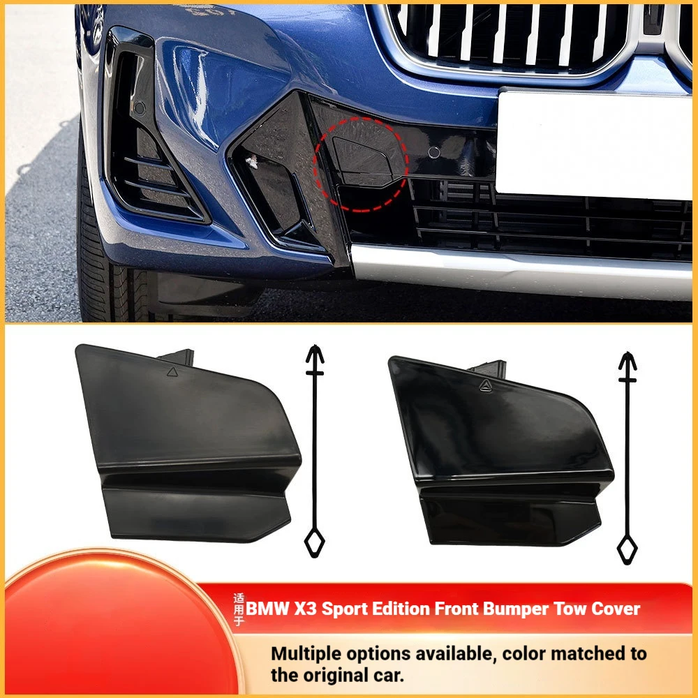 For BMW X3 X4 IX3 Front Bumper Trailer Cover G01 G02 G08 Front Bumper Traction Hook Hole Cover