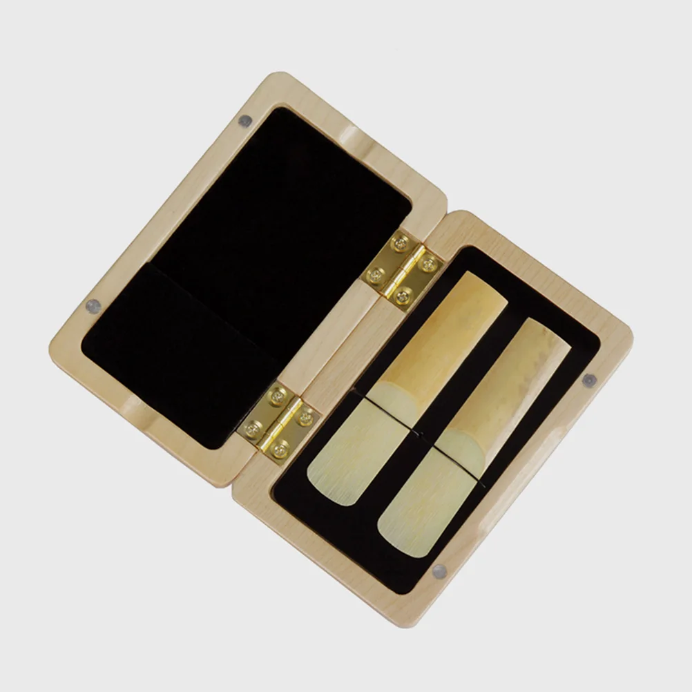 

Solid Wood Reed Box Oboe Carrying Case Flute Accessories Reeds Musical Instrument Storage Bag Holder
