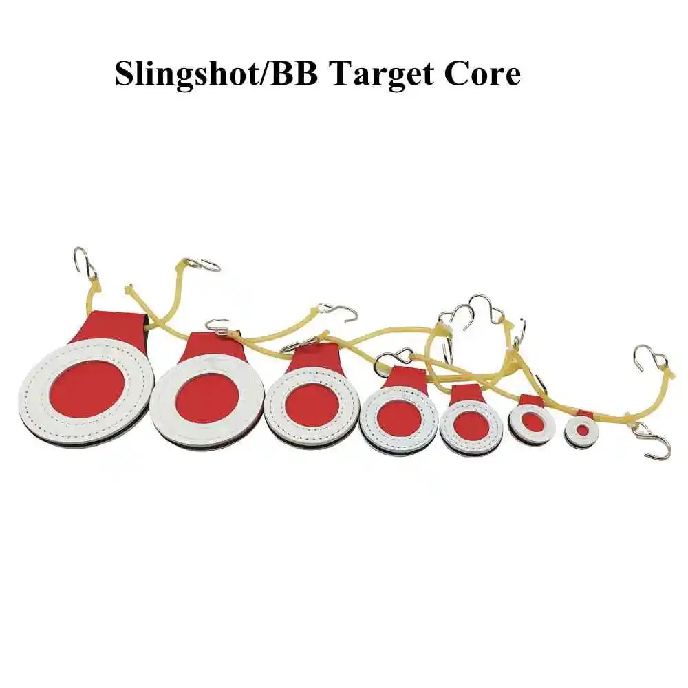 

1 Set 7pcs Target Center Core Thickened Double Layer Super Fiber Slingshot BB Shooting Target Practice Paintball Accessories