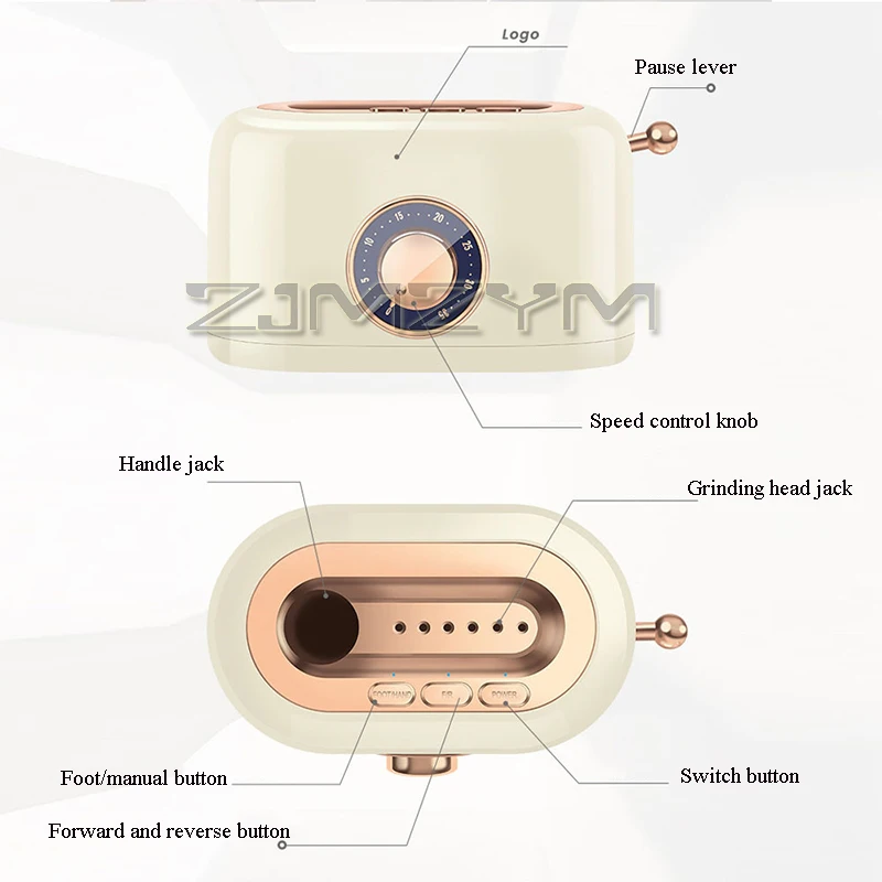 Broca elétrica para unhas, 35000 rpm, máquina de polimento de unhas para remoção eficaz de gel e ferramenta de remoção de cuidados com cutícula, salão de beleza, manicure doméstica