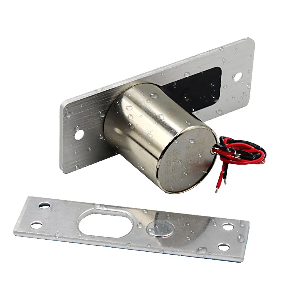 Waterproof DC12V Electric Drop Bolt Door Lock 3/5 Wires Time Delay Induction Auto Electronic Cylinder Lock Feedback(optional)