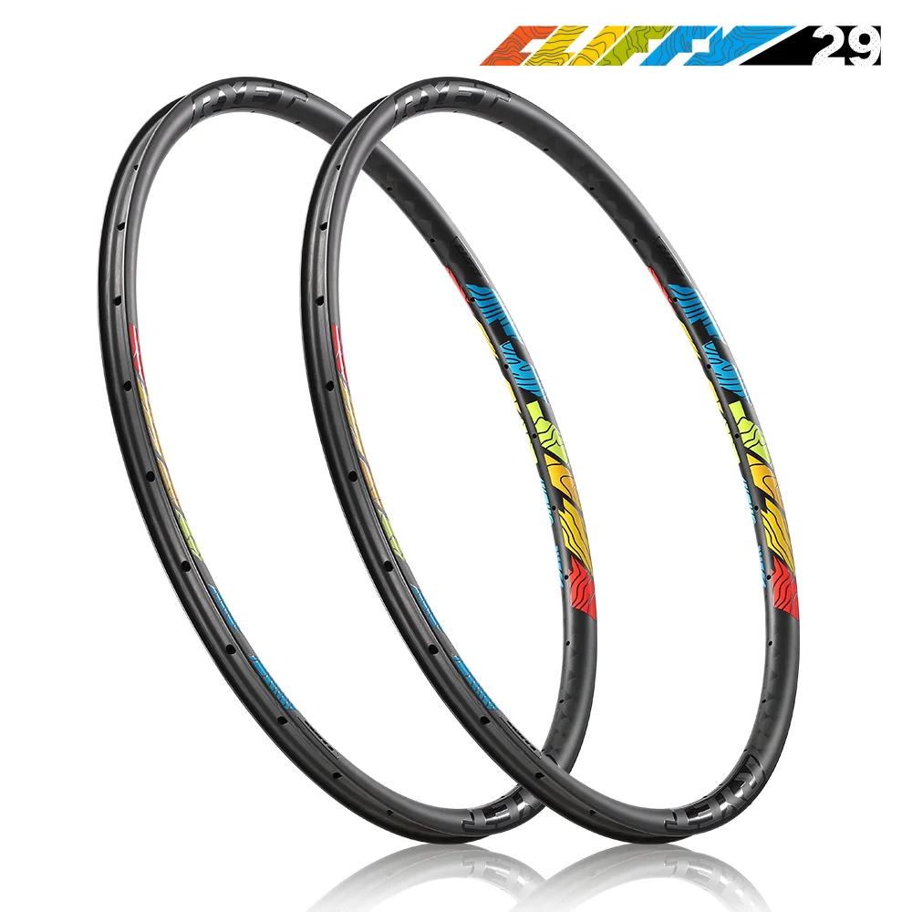 

RYET Full Carbon MTB Bicycle Rim 18K 30mm Width 25mm Depth 29er Wheel XC Hookless Tubeless 29er Carbon MTB Rims Cycling Parts