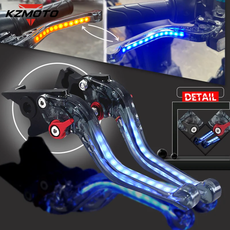 NEW Motorcycle Always-on Turn Signal Light Short Brake Clutch Levers Handles For ER-6F NINJA650 /R VERSYS650 Versys1000 er-6f