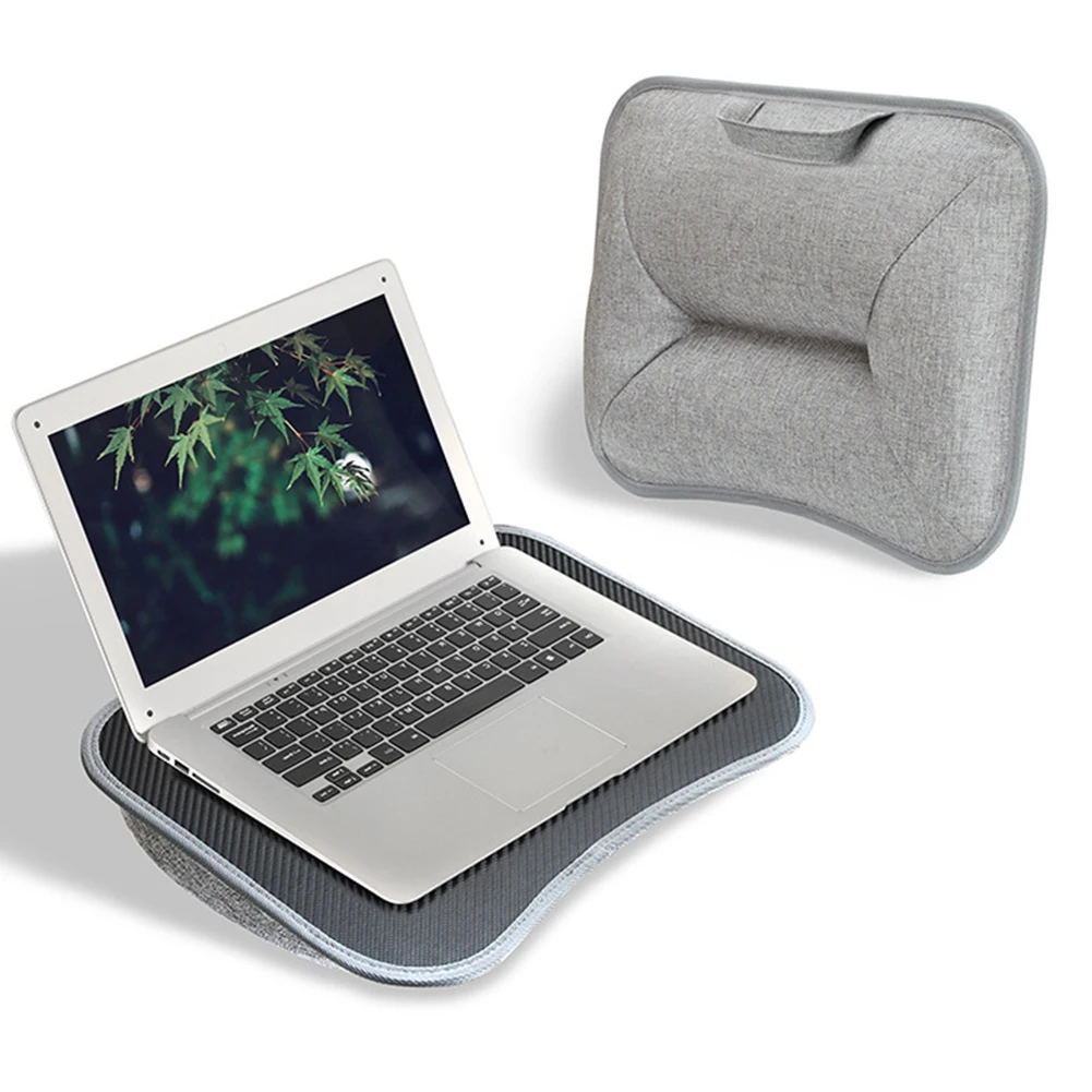 

Laptop Lap Desk with Soft Pillow Cushion Portable Laptop Desk Writing Padded Tray for Home & Office