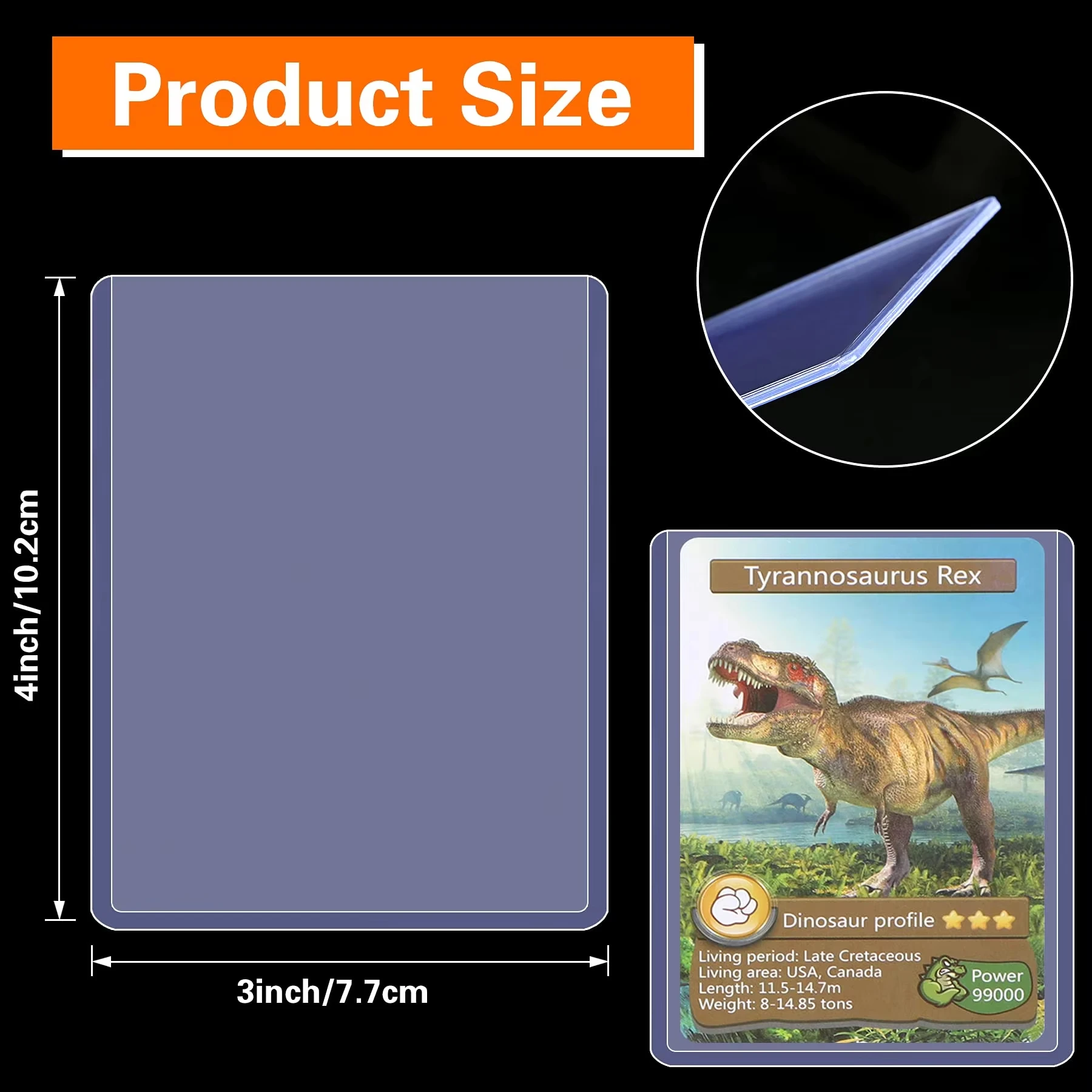 25 قطعة من أكمام بطاقات PVC الشفافة، بطاقة الألعاب، حافظة بطاقات من البلاستيك الصلب، حامل بطاقات واقية، حافظة بطاقات التداول #2