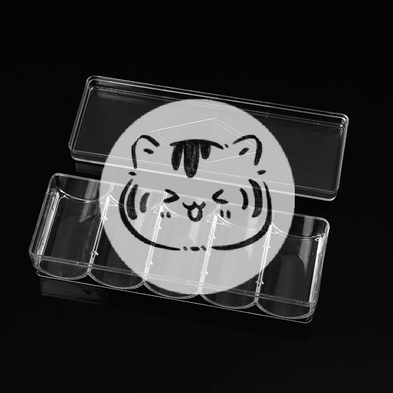 

Прочный прозрачный акриловый лоток для покерных фишек, футляр на 100 фишек, коробка-держатель для коллекционных предметов и рукоделия