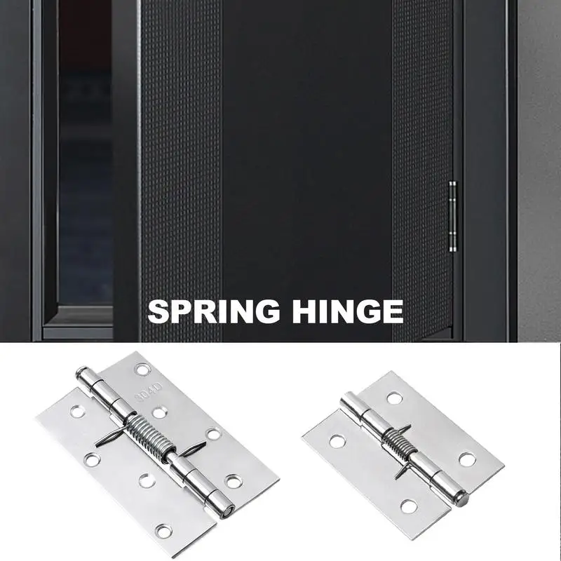 Spring Loaded Hinges Adjustable Door Hinges Stainless Steel Hinges For Doors Strong Load-Bearing Capacity Auto Door Closer For