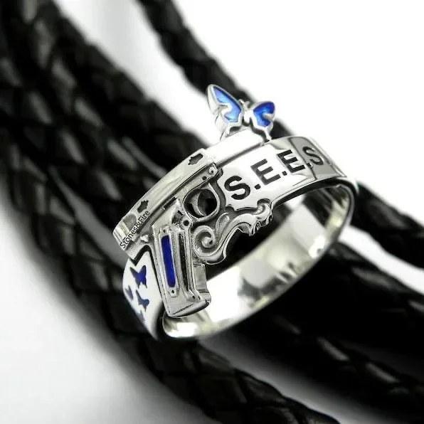 Person 3 Anime Accessories Yuuki Makoto Character Image Ring Woman Fashion Zinc Alloy Rings Man Cosplay Jewelry Friend Gift