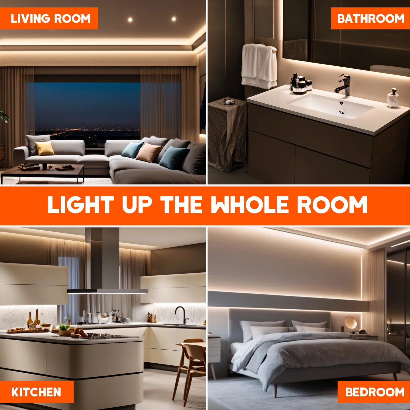 5M 10M LED Strip Light 24V Flexible LED Tape RA98 2835 120LEDs 180LEDs Eye Protect Ribbon Light 3000K 4000K 6000K