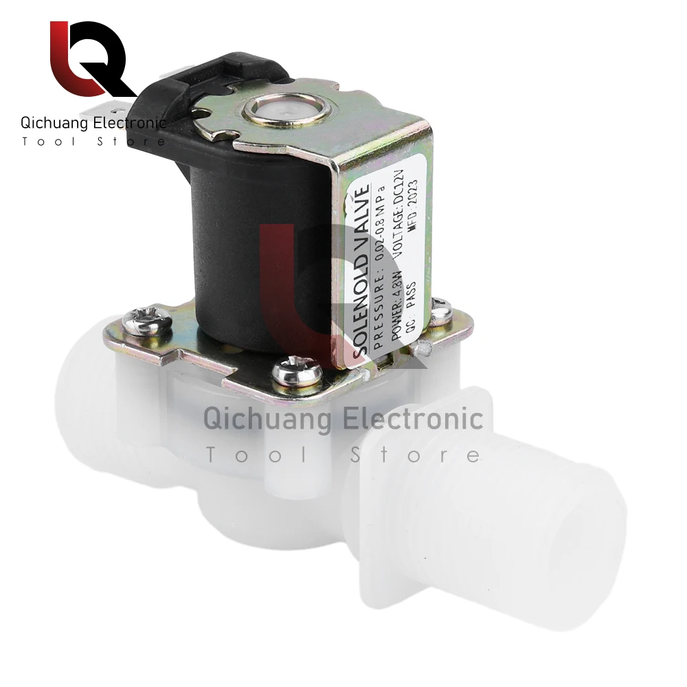 1 unids 1/2 "rosca macho v￡lvula solenoide 4,8/6W dc12v/dc24v/ac110v/ac220v control de agua v￡lvula controlador interruptor normalmente cerrado