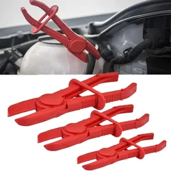 3Pcs Set Hose Tube Clamp Pliers Tool Car Brake Fuel Water Line Clamp Oil Pipe Plier Hose Clamp Removal Tool Automobile Repairing