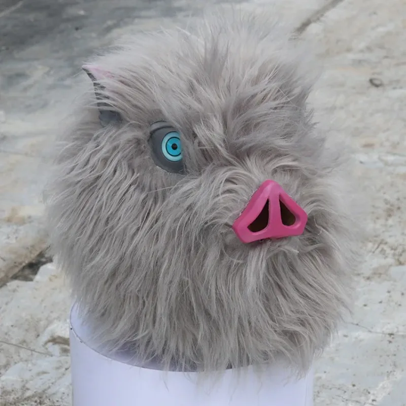 Ghost Slaying Blade Maske Halloween Monster Cosplay Masken Japanische Manga Hirainosuke Schwein Gesichtsmaske Anime Spielen Requisiten Schweinekopf Maske