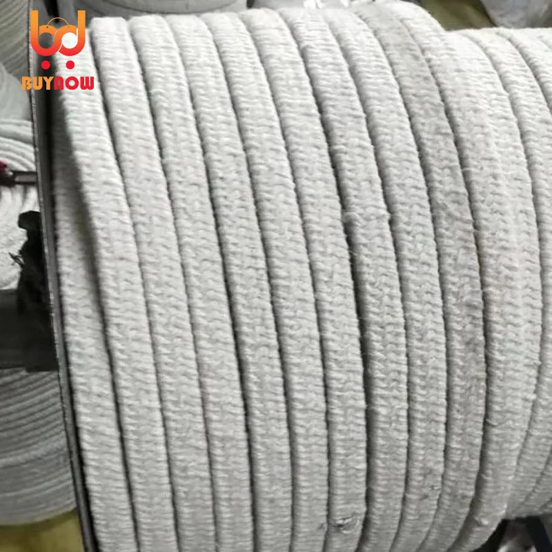 18x18mm 20x20mm 22x22mm 25x25mm Ceramic fiber sealing strip high-temperature resistant door sealed coal furnace fiber rope