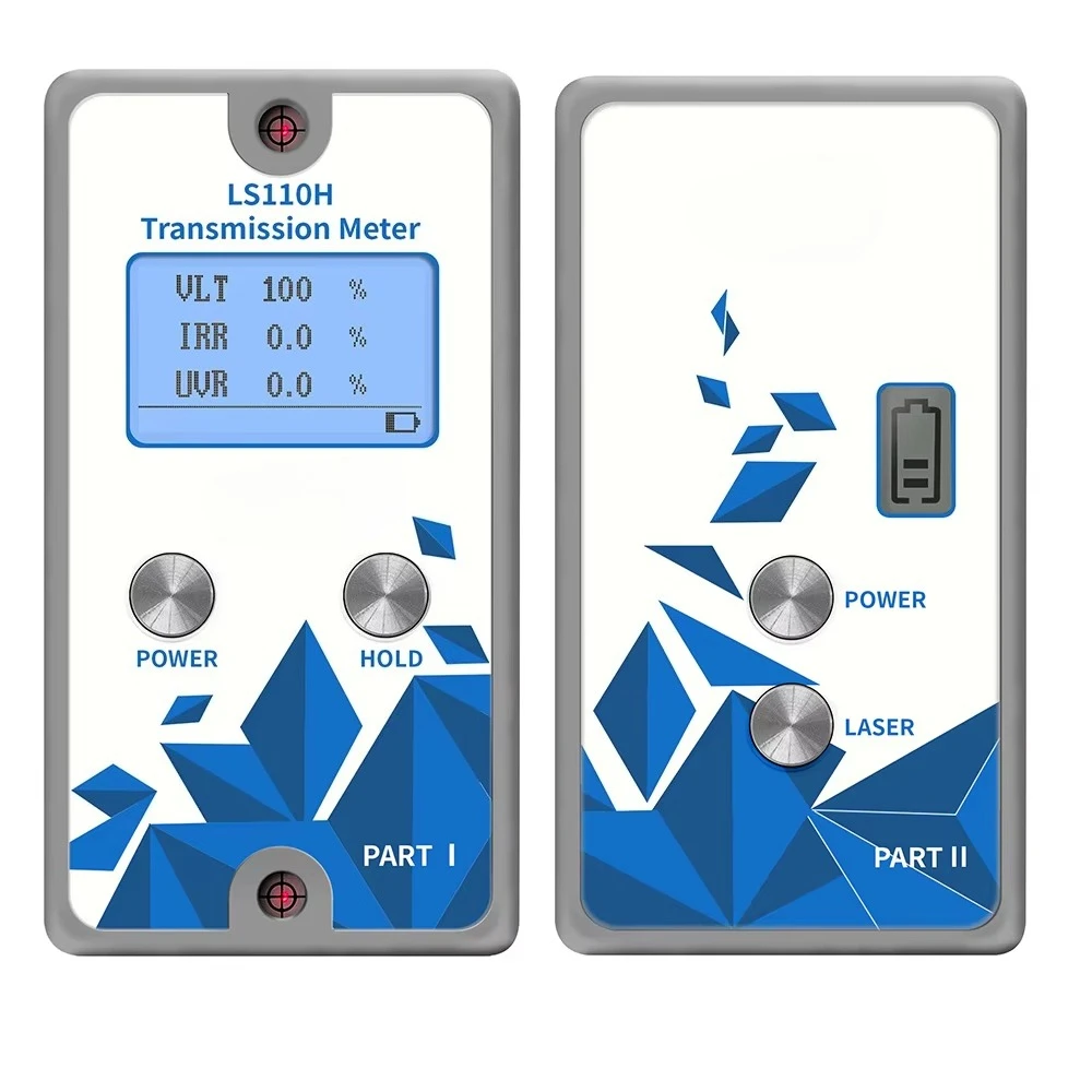 LS110H 1400nm IR Window Tint Glass Light Transmittance Detection Split Solar Film Tester Window Tint Meter for Car