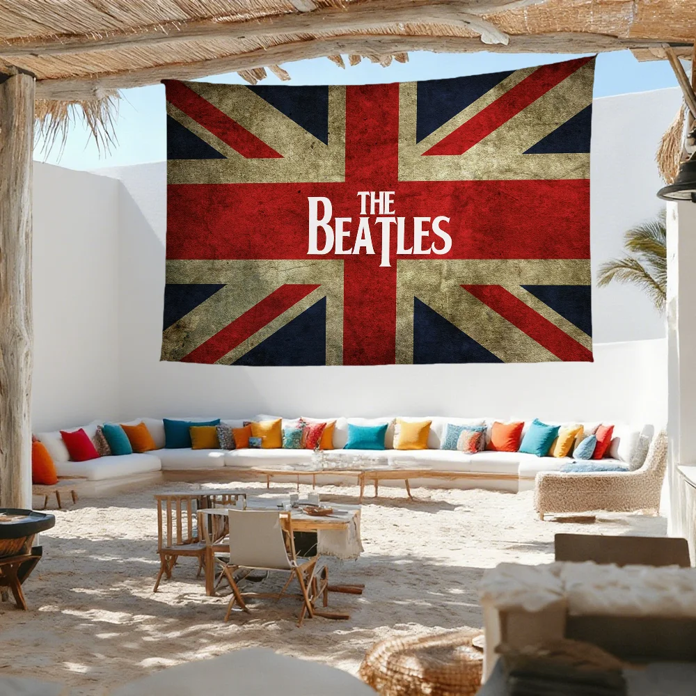 Band Singer Flag for Outdoor Camping Bar Picnic Party Home Decoration Ornaments B-Beatles-S Banner