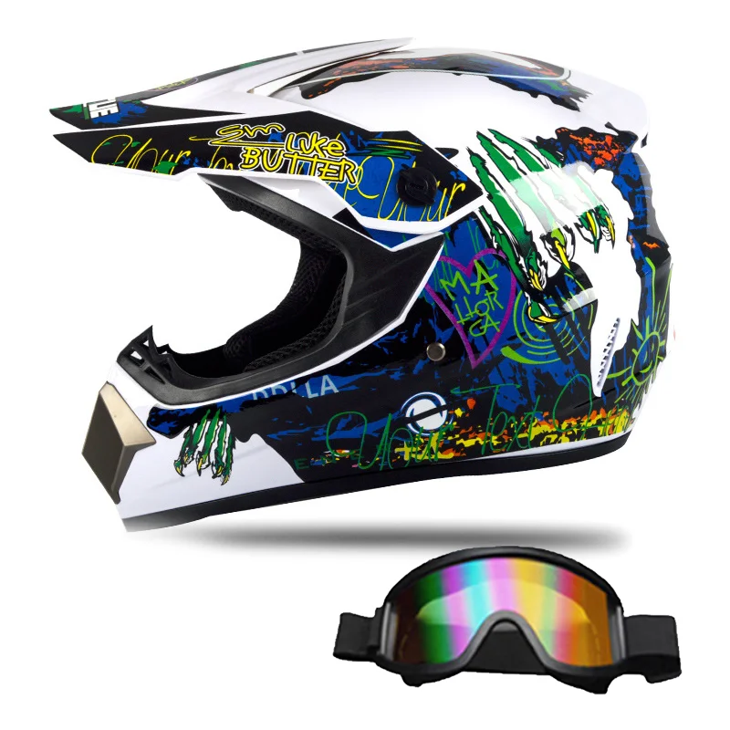 Head Protector for Motocross - Unisex Helmet for Men and Women in Bicycle Downhill ATV Motorcycle and Extreme Sports