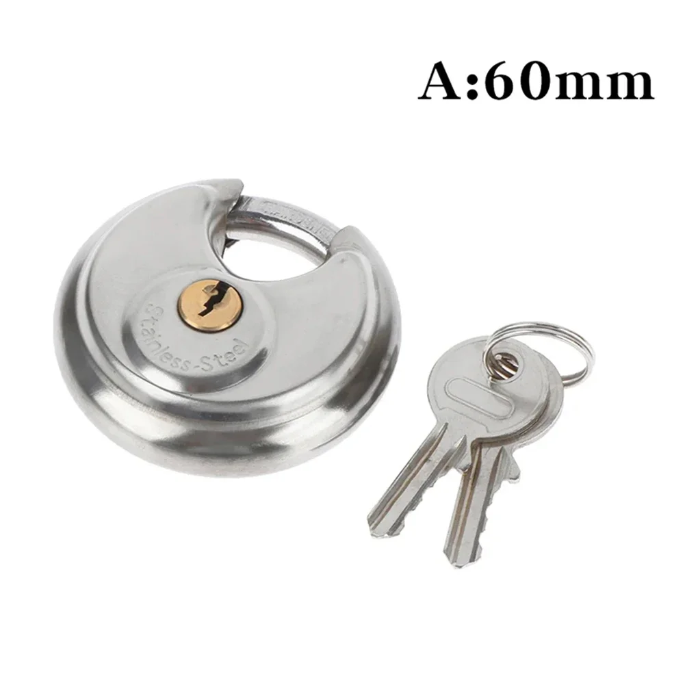 Carriage Door Lock Locking Mechanism Padlock Versatile Silver Color Waterproof Compact Size Includes 2 Keys For Cabinets