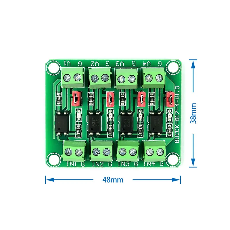 PC817 Optocoupler 2/4/8-way Voltage Isolation Board Voltage Control Transfer Module Drive Photoelectric Isolation Module