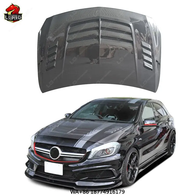

Карбоновый капот для A-Class W176 2013-2018 V-образный капот из углеродного волокна
