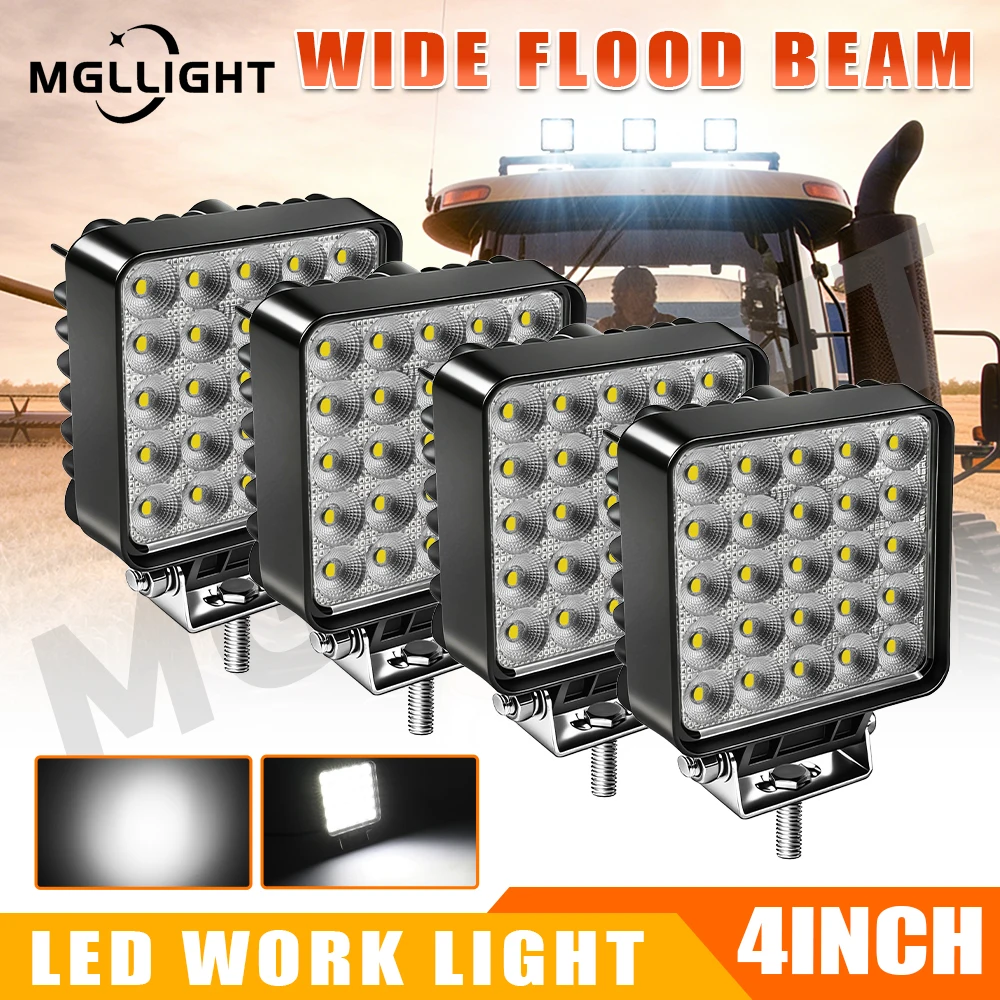 

Модернизированный 4-дюймовый светодиодный рабочий фонарь HL с суперярким рассеянным светом, 12В/24В, для внедорожного использования, для тракторов, грузовиков, погрузчиков, внедорожников, квадроциклов