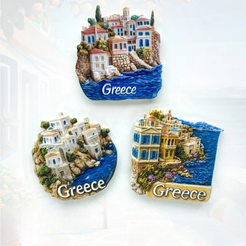 

Greek Aegean Sea Refrigerator Stickers Tourist Souvenirs Collection Souvenirs Internet Famous Designs Creative Gifts