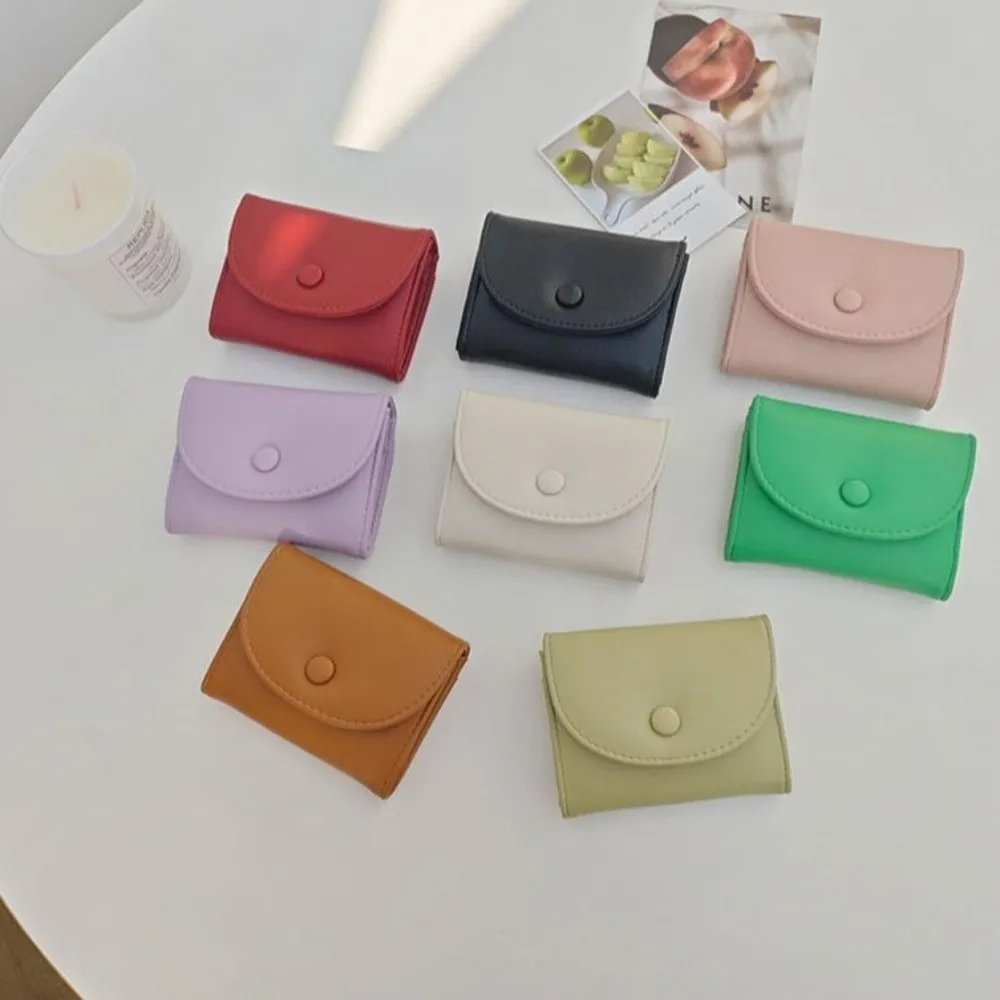 

Fashion Ultra-thin Short Wallet Small Multi Color Coin Purse Storage Bag Women's