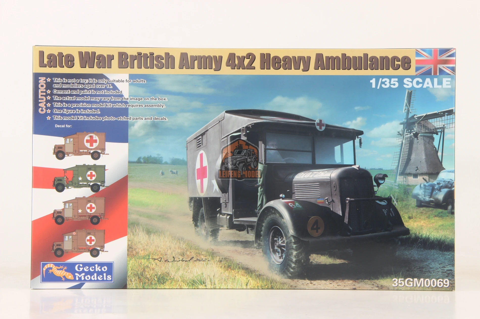 

Gecko Models 35GM0069 1/35 Late War British Army 4x2 Heavy Ambulance - Scale Model Kit