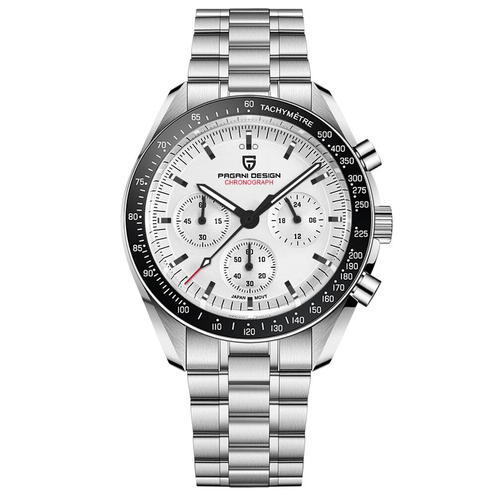 2025 New PAGANI DESIGN Mens Watches Top Brand Luxury Automatic Quartz Chronograph Waterproof Sport Stainless Steel Clock Relogio