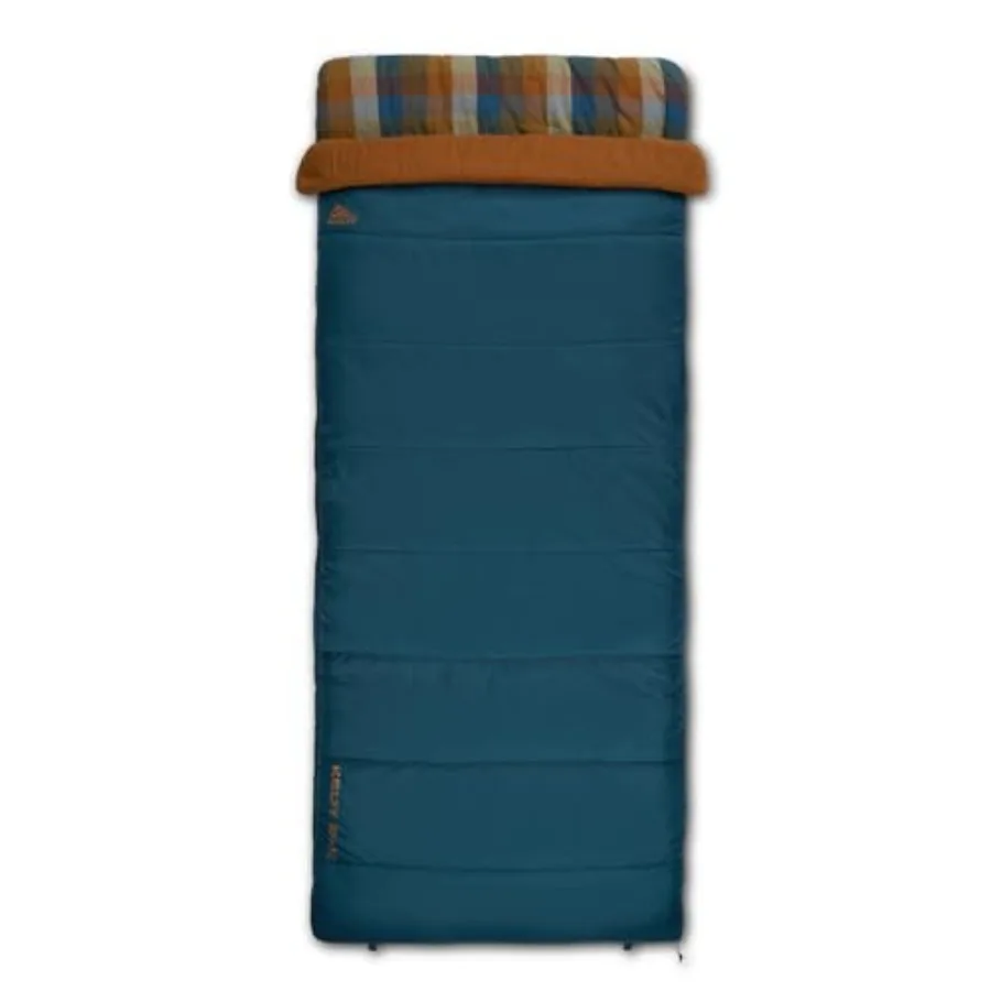 

Спальный мешок Wayback с фланелевой подкладкой и встроенным одеялом, традиционная прямоугольная форма, органический фланелевый хлопковый вкладыш, двойная застежка-слайдер