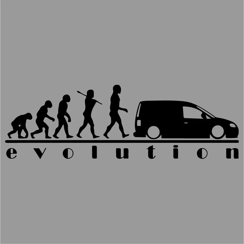 EVOLUTION Sticker Camper Van T4 Camper Vinyl Decal Decor Car Van Window Vehicle Truck Art Signs Aesthetic Fun Human History