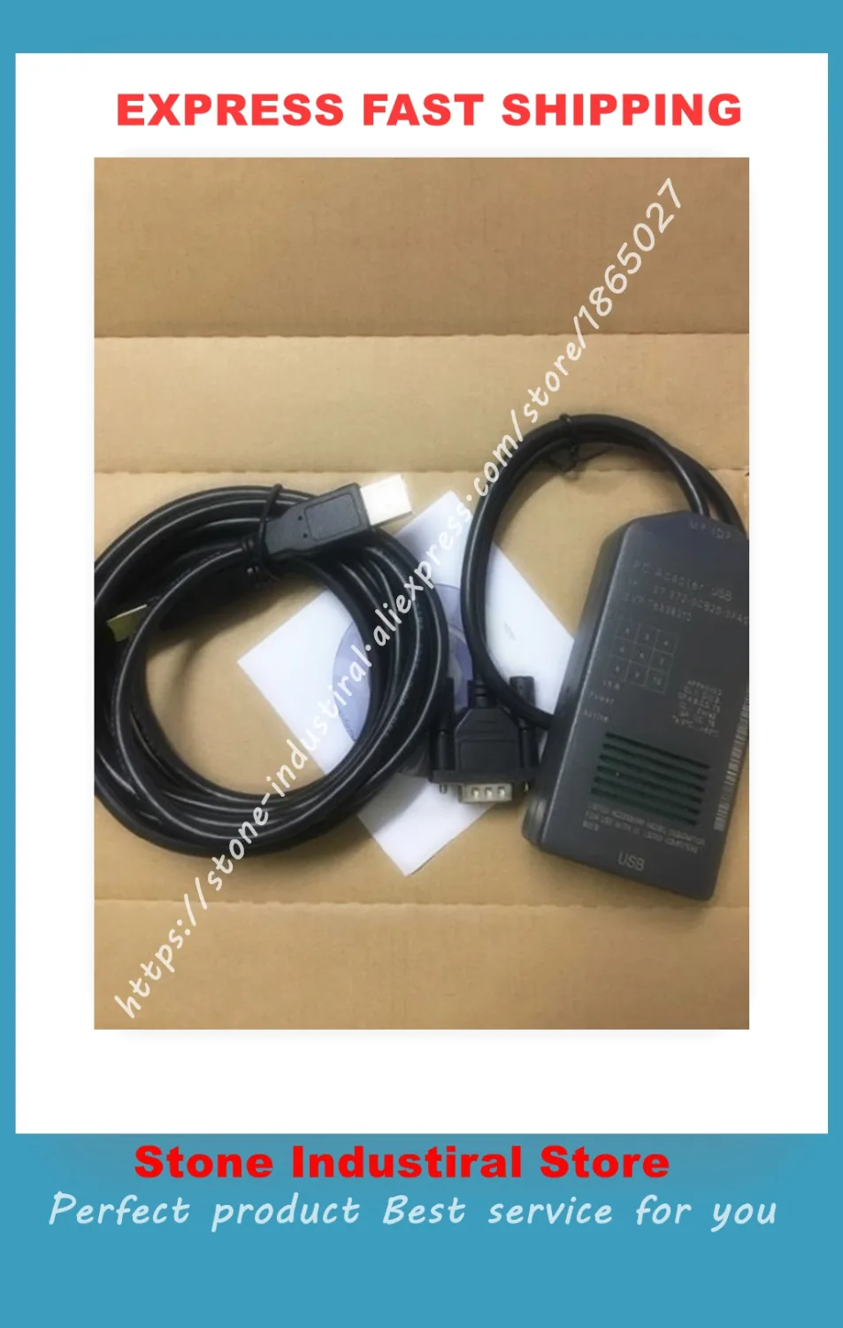 

6ES7 972-0CB20-0XA0 Кабель для программирования USB-MPI + 200/300/400 серии 6ES7972-0CB20-0XA0 Новый