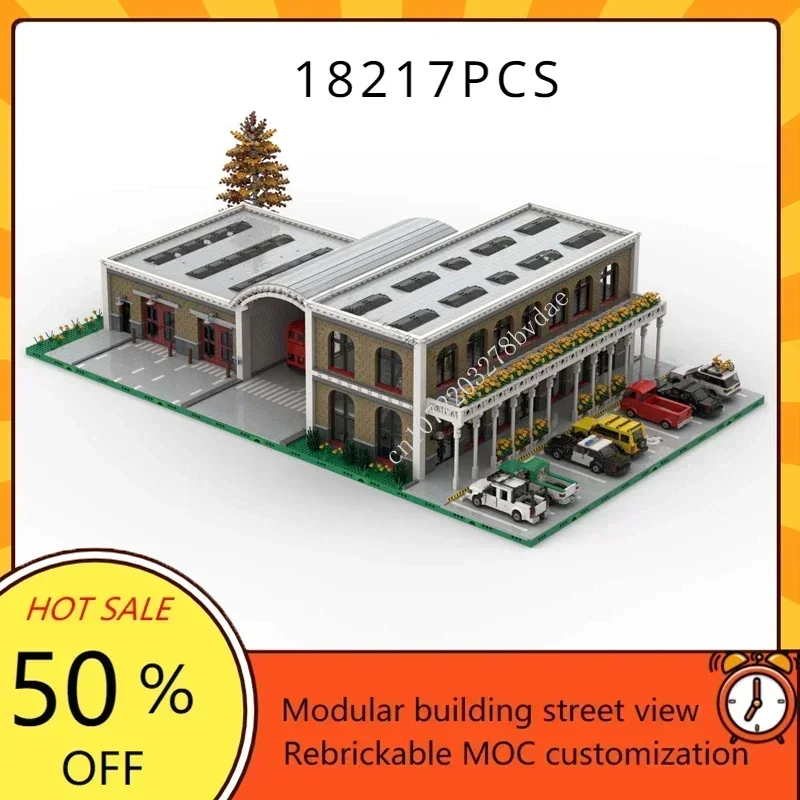 

18217PCS Breakwater Pass Pretorius Bus Terminal Modular MOC Creative street view Model Custom Puzzles Assembly Model Toys Gifts