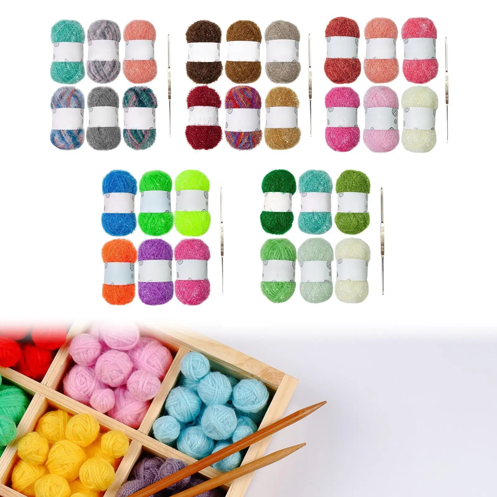 Scrubby Yarn Practical Reusable Hand Knit Yarn Dishcloth Thread for Tableware Scrubbing Cloths Dishcloths Bath Towels Men Women
