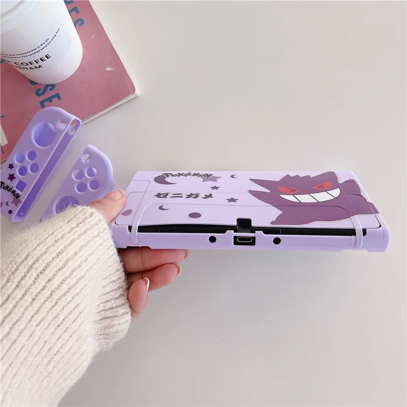 Pokemon Gengar Snorlax Blastoise TPU Soft Protective Case for Nintendo Switch Game Console Controller NS OLED Gaming Accessories