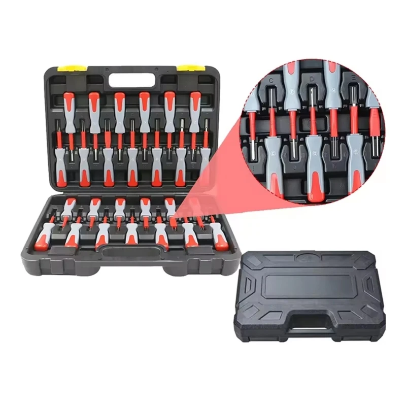 D5BE 26 Pcs Car Wire Terminals Removal Tool Set for Electrical Connector Repair Use