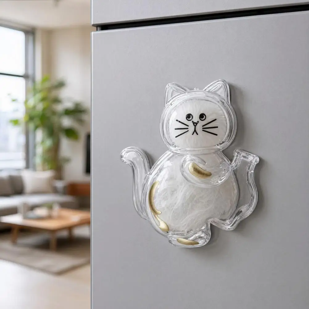 Cat Hair Keepsake Vase Furry Friend Memory Magnet Cat Whiskers Holder Refrigerator Magnet Transparent Keepsake for Pet for Home