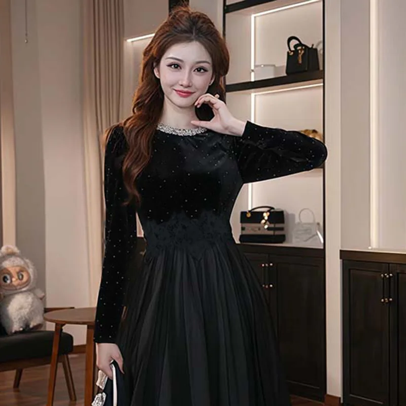 Gonna a Vita Alta con Fodera, Stile Casual, Nuova Sensazione di Moda Autunno Inverno, Gonna a Linea A per Signore