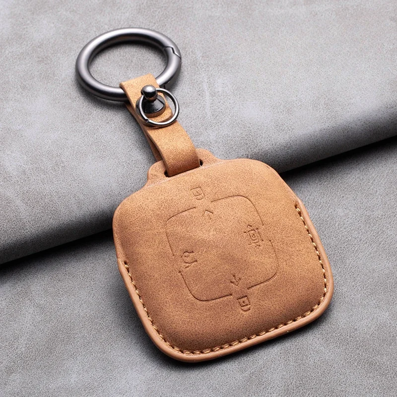 

Leather Car Key Case For ZEEKR 001 Keys Remote Cover Car-styling Holder Shell Protect Accessories Auto Parts Interior Produc