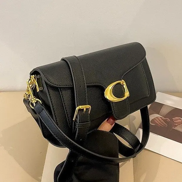 

Fashion Women's Bag Double Compartment Small Square Bag 2025 New Crossbody Shoulder Bag Two Straps