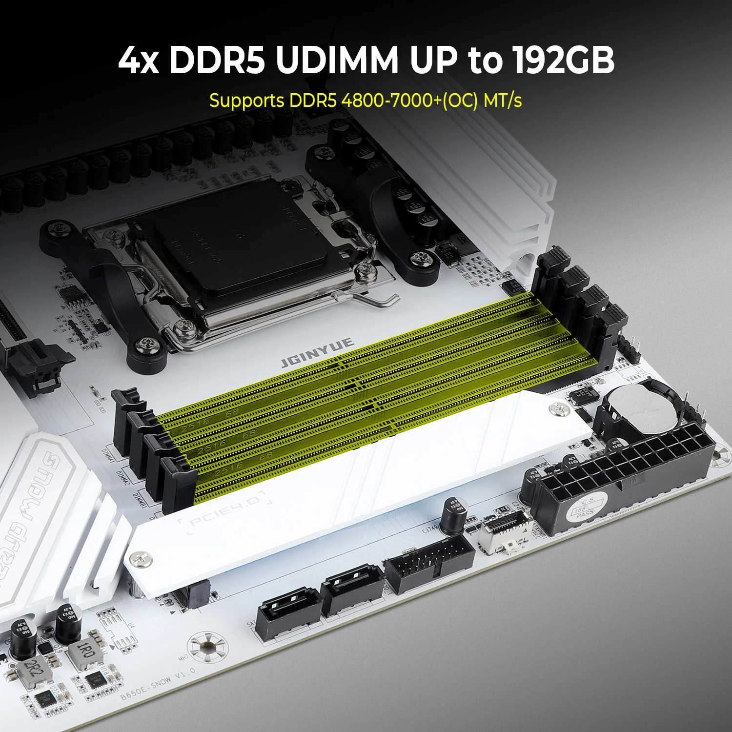 Jginyue B650E Snow Dream Mothe - đánh giá và giá Am5 Micro Atx Pcie 5.0 Motherboard