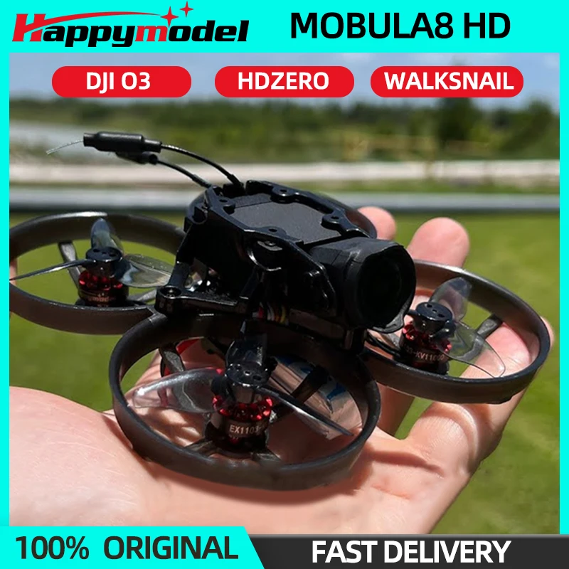 Happymodel Mobula8 HD 2S FPV Micro Whoop Drone 85mm Digital HD CrazyF405 ELRS For DJI O3/Walksnail/HDZero Quadcopter Drone