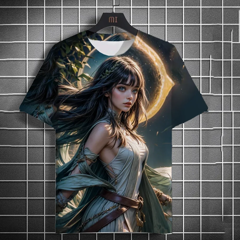 Herren-T-Shirt, 3D-Druck, Anime-Motiv, sexy, bedrucktes T-Shirt, lässiges, lockeres T-Shirt mit kurzen Ärmeln, Herren-Hauskleidung, Oberteil. – Detail 11