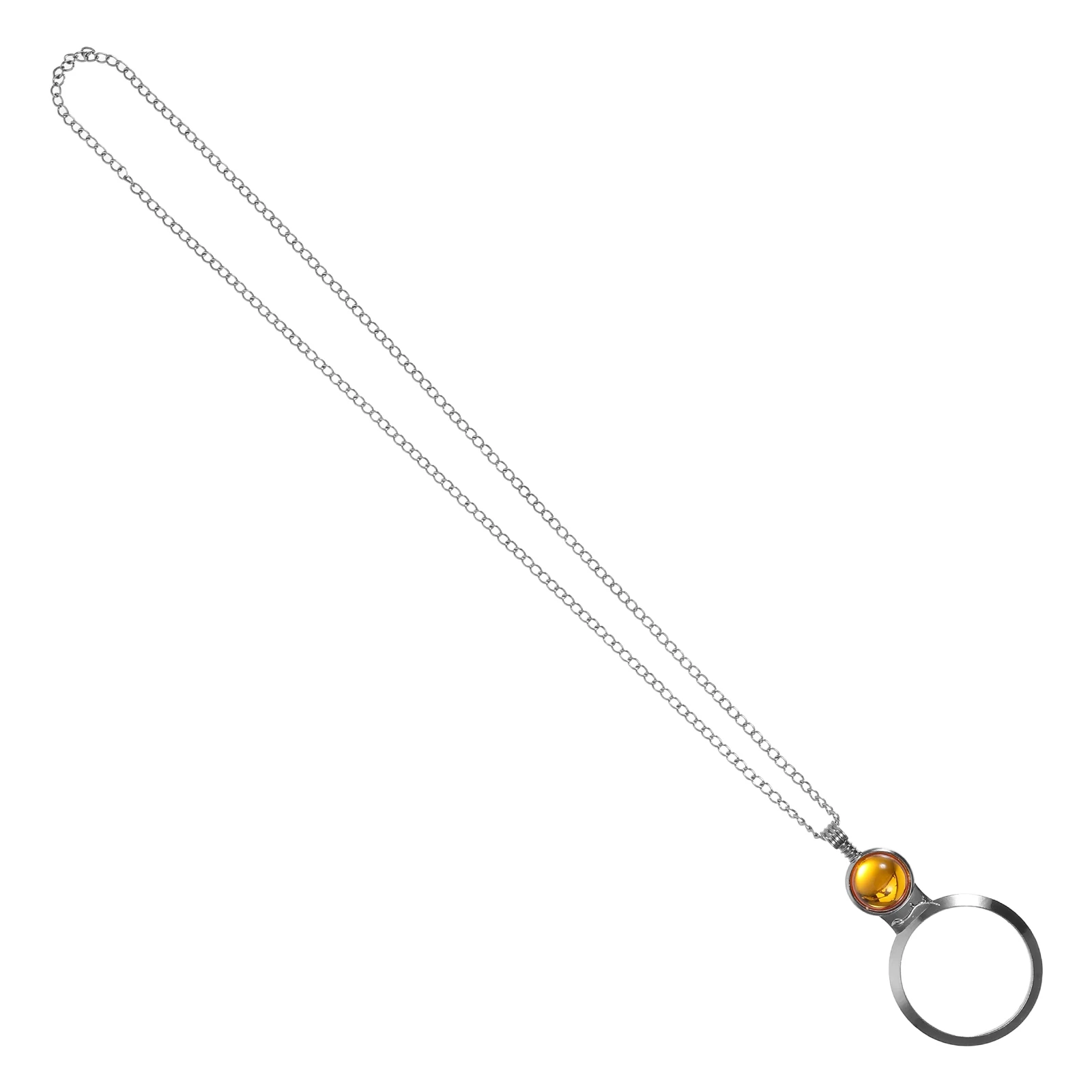 

Magnifying Glass Necklace Magnifier for Women Pocket Zinc Alloy Magnification Lens Pendant Woman