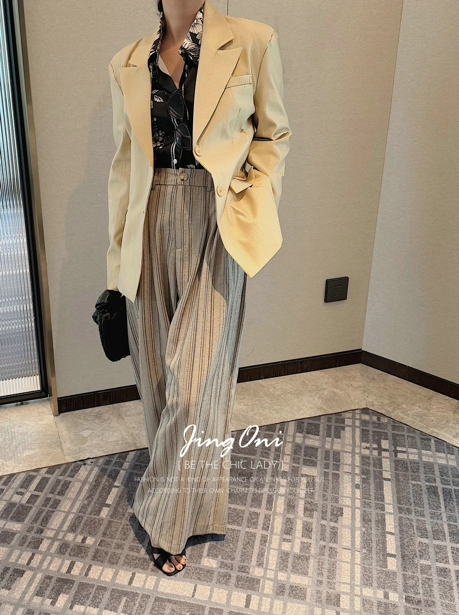 Pantaloni cargo in lino a righe Y2K Abbigliamento donna 2025 Autunno Stile moda coreana Pantaloni lunghi eleganti Gamba larga Vita alta New Chic