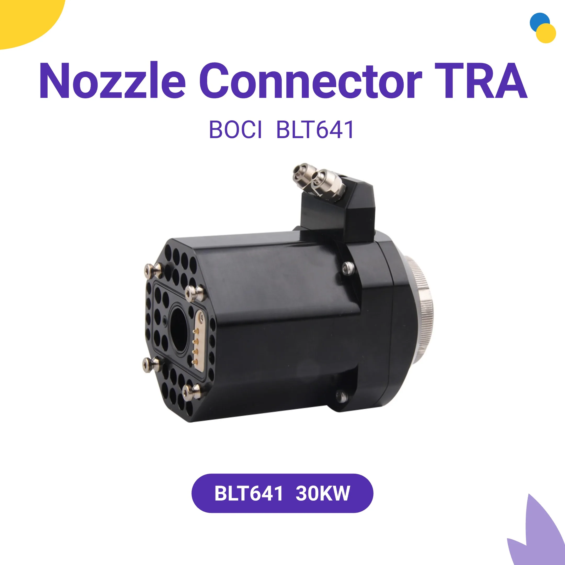 Header BOCI Laser Nozzle Connector Sensor TRA BLT641 30KW Nozzle Holder Parts For BOCI Laser Cutting Head Ceramic