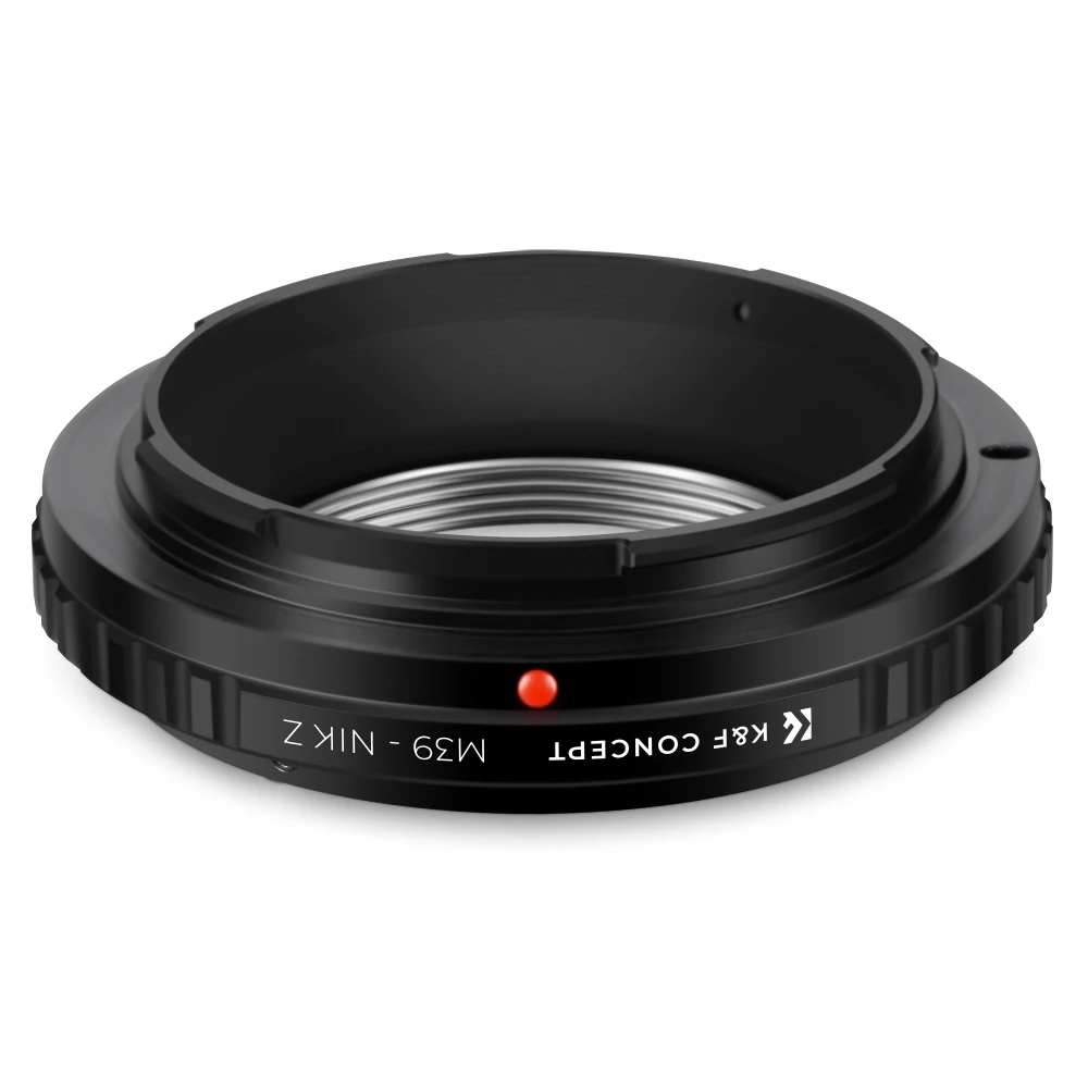 K&F Concept M39-NIK Z Lens Adapter for Leica M39 Mount Lens to Nikon Z Mount Camera Zfc Z30 Z50 Z5 Z6 Z6II Z7 Z7II Z8 Z9