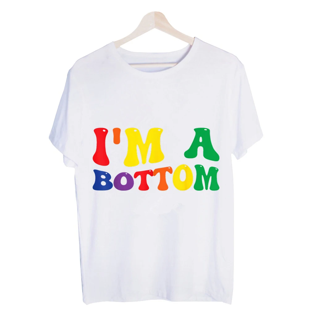 Men's Rainbow Typography Print Graphic Tee, Casual Short Sleeve T-Shirt for Daily Wear and Pride Celebrations