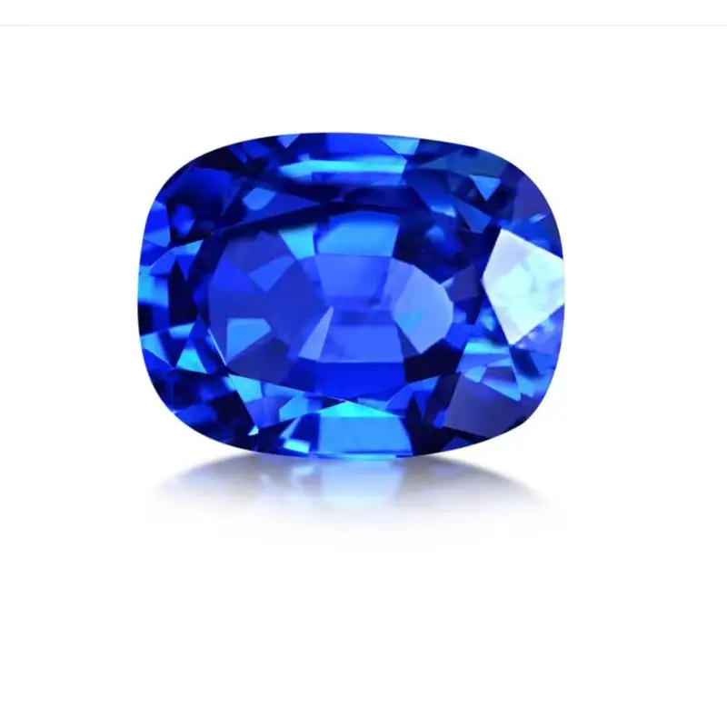 Lab Grown Sapphire Beads Blue Baguette Shape with Color Play Wholesale Loose Diamonds & Custom Jewelry